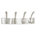 Safco Safco Curve 4-Hook Coat Rack, Silver 4205SL